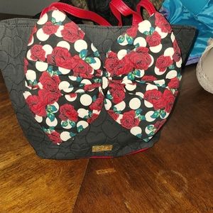 COPY - Rare Euc HTF huge rose bow betsey johnson …